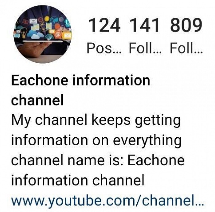 Channel Instagram id